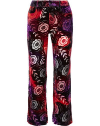 Темно-красные брюки-клеш от Anna Sui
