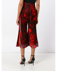 Темно-красные брюки-клеш от Ellery