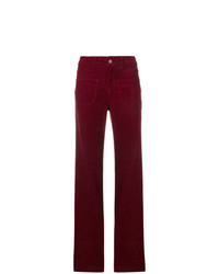 Темно-красные брюки-клеш от Vanessa Bruno