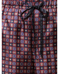 Женские темно-красные брюки с принтом от ASTRAET