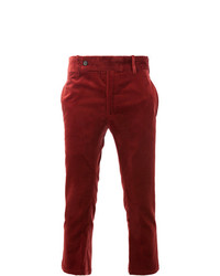 Темно-красные брюки чинос от Ann Demeulemeester