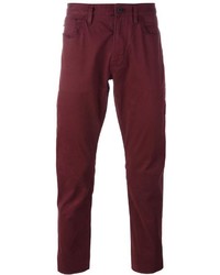 Темно-красные брюки чинос от Armani Jeans