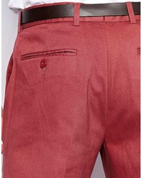 Темно-красные брюки чинос от Asos