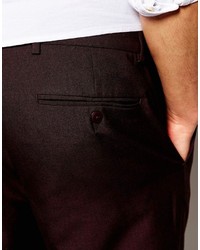 Темно-красные брюки чинос от Asos
