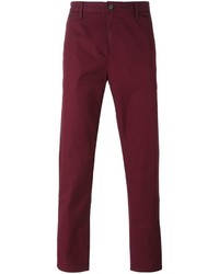 Темно-красные брюки чинос от Burberry