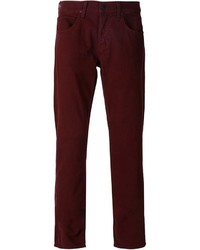 Темно-красные брюки чинос от Hudson