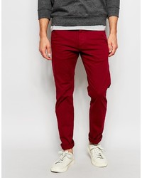 Темно-красные брюки чинос от Jack and Jones