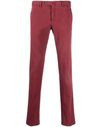 Темно-красные брюки чинос от Pt01