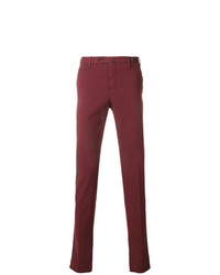 Темно-красные брюки чинос от Pt01