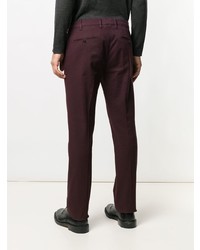 Темно-красные брюки чинос от Canali