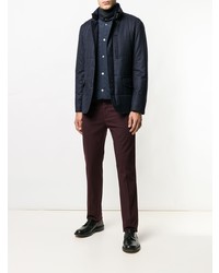 Темно-красные брюки чинос от Canali