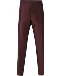 Темно-красные брюки чинос от Valentino