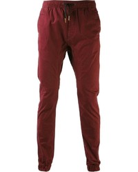Темно-красные брюки чинос от Zanerobe
