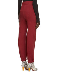 Женские темно-красные брюки от Vetements