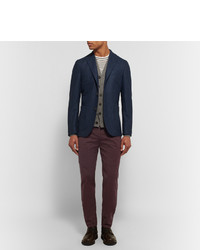 Мужские темно-красные брюки от Brunello Cucinelli