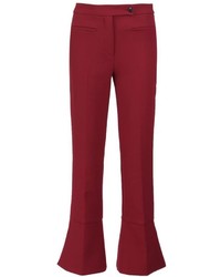 Женские темно-красные брюки от Fendi