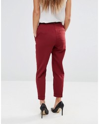 Женские темно-красные брюки от Asos
