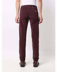 Мужские темно-красные вельветовые джинсы от Jacob Cohen
