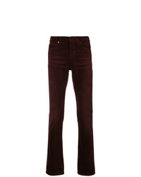 Мужские темно-красные вельветовые джинсы от Saint Laurent