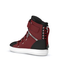 Мужские темно-красные высокие кеды от Swear