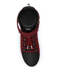 Мужские темно-красные высокие кеды от Swear