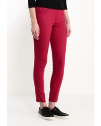 Темно-красные джинсы скинни от Jennyfer