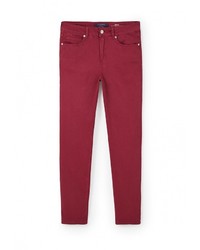 Темно-красные джинсы скинни от Violeta BY MANGO