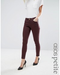 Женские темно-красные джинсы от Asos