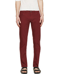 Мужские темно-красные джинсы от Dolce & Gabbana