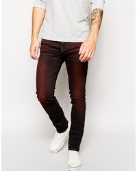 Мужские темно-красные джинсы от Nudie Jeans