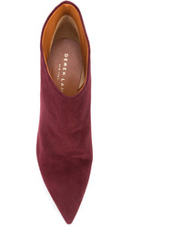 Темно-красные замшевые ботильоны от Derek Lam