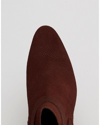 Мужские темно-красные замшевые ботинки от Asos