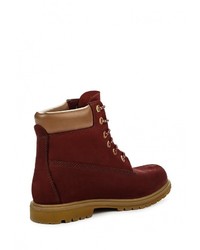 Женские темно-красные замшевые ботинки от Darkwood