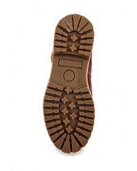 Женские темно-красные замшевые ботинки от Excavator