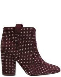 Женские темно-красные замшевые ботинки от Laurence Dacade