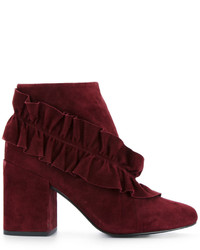 Женские темно-красные замшевые ботинки от Senso