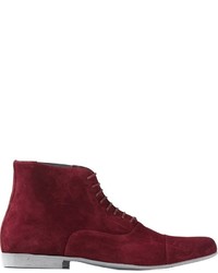 Женские темно-красные замшевые ботинки от Swear