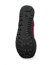 Мужские темно-красные замшевые кроссовки от New Balance