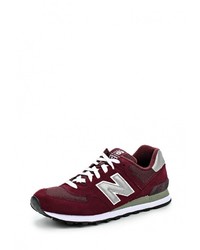 Мужские темно-красные замшевые кроссовки от New Balance
