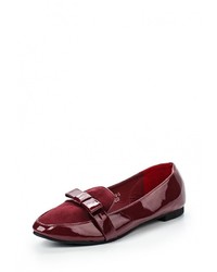 Женские темно-красные замшевые лоферы от Sweet Shoes