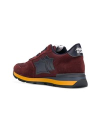 Мужские темно-красные замшевые низкие кеды от atlantic stars