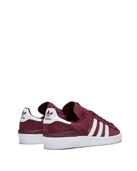 Мужские темно-красные замшевые низкие кеды от adidas