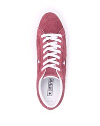 Мужские темно-красные замшевые низкие кеды от Converse