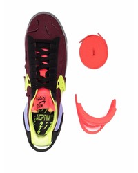 Мужские темно-красные замшевые низкие кеды от Nike
