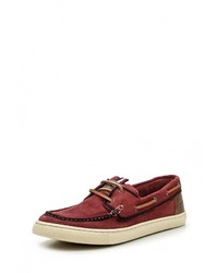 Темно-красные замшевые топсайдеры от s.Oliver