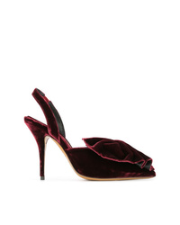 Темно-красные замшевые туфли от Alexandre Vauthier