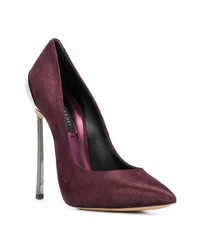 Темно-красные замшевые туфли от Casadei