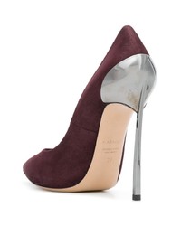 Темно-красные замшевые туфли от Casadei