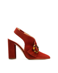 Темно-красные замшевые туфли от Chloe Gosselin