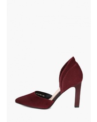 Темно-красные замшевые туфли от Emilia Estra